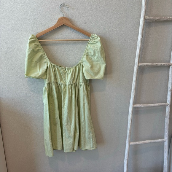 Abercrombie and fitch green front tie mini dress - Picture 4 of 4
